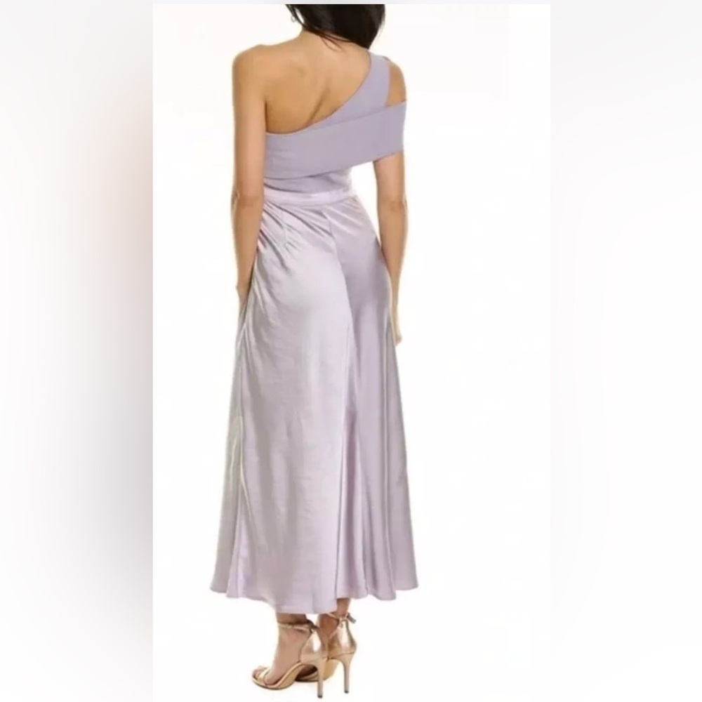 Ted Baker Ivena Mixed MediaOne-Shoulder Dress,TB6=USA14,new,Lilac,viscose blend - Picture 2 of 10